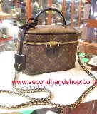 Louis Vuitton Brown Monogram Glace Fonzie Dark brown Leather Pony